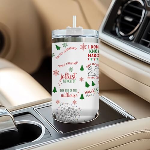 34HD Movie Funny 40 oz Tumbler with Handle Christmas Character Variation