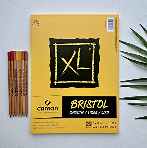 Canson XL Bristol Paper Pad, Smooth Finish, 11x14 Inches, 25 Sheets