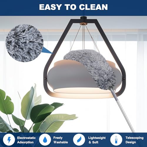 100 Inch Retractable Microfiber Duster for Dust Cleaning