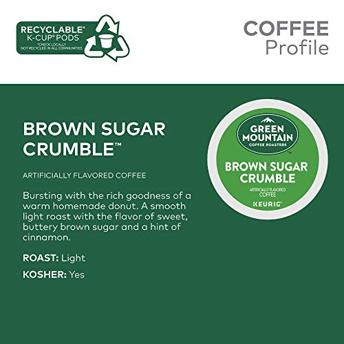 Green Mountain Coffee Roasters Brown Sugar Crumble K-Cup Pods - Medium Roast, 72 Count