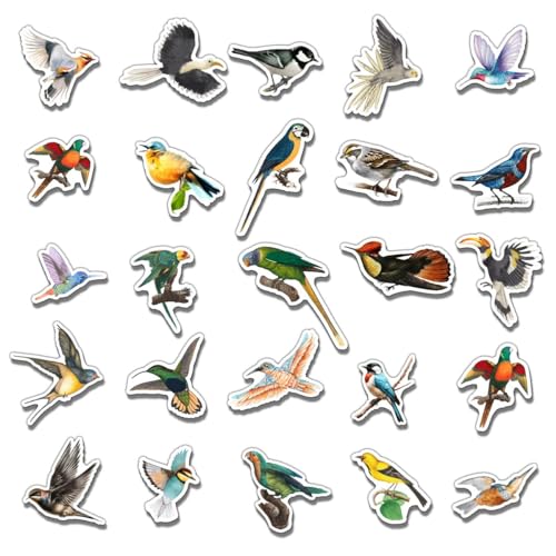 50 Pcs Cute Animal Vinyl Stickers for Water Bottles & Laptops