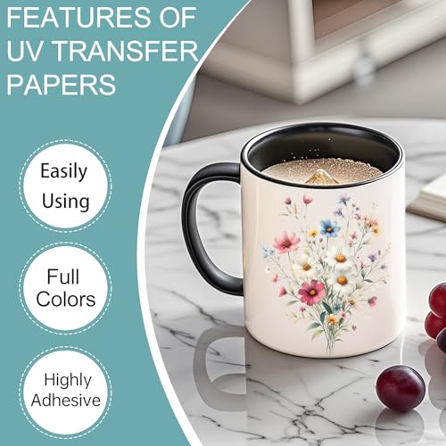 24PCS UV DTF Stickers for Mugs & Drinkware - Durable DIY Designs