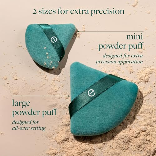EcoTools Powder Puff Duo - Full-Size & Mini Makeup Setting Puffs