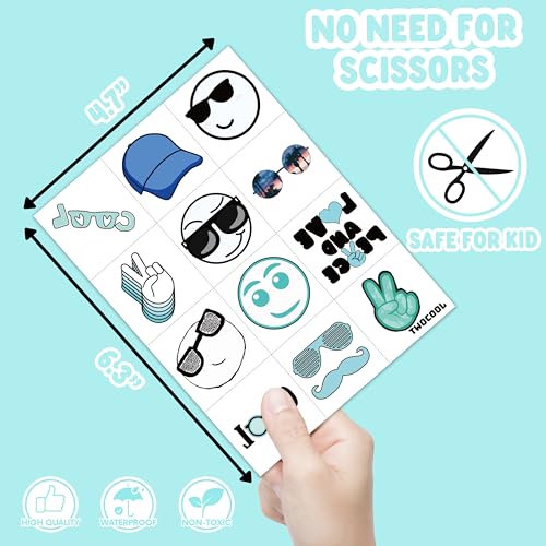 Two Cool Temporary Tattoos for Kids 96PCS Party Favors