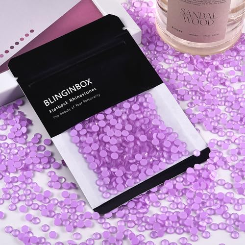 BLINGINBOX SS30 Light Violet Neon Glass Flatback Rhinestones 288pcs