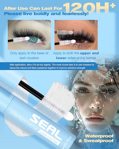 Zegaine 2-in-1 Lash Bond and Seal White Clear Eyelash Cluster Glue