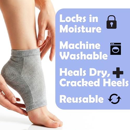 The Foot Medic Moisturizing Gel Heel Socks for Cracked Foot Treatment