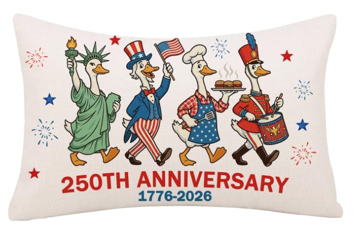 GAGEC 4th of July Pillow Cover 12x20 Inch Patriotic Decor