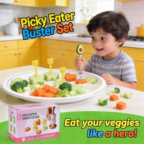 CHICHAUS 20-Piece Cookie & Biscuit Cutter Set - Food-Grade Stainless Steel Shapes for Kids' Lunches