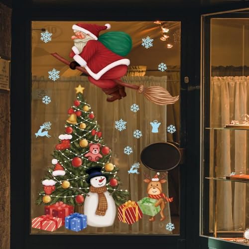 Christmas Tree Wall Sticker Decal 27x29 Inch Holiday Home Decor