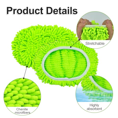 Yuunaie Reusable Microfiber Mop Pads for Swiffer Sweeper - 4 Pack