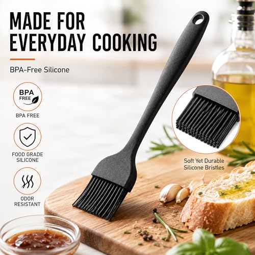 2 Pack Silicone Basting Brushes - Heat Resistant & BPA Free