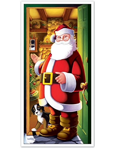 Beistle Santa Claus Door Cover - 30" x 5' Christmas Decoration