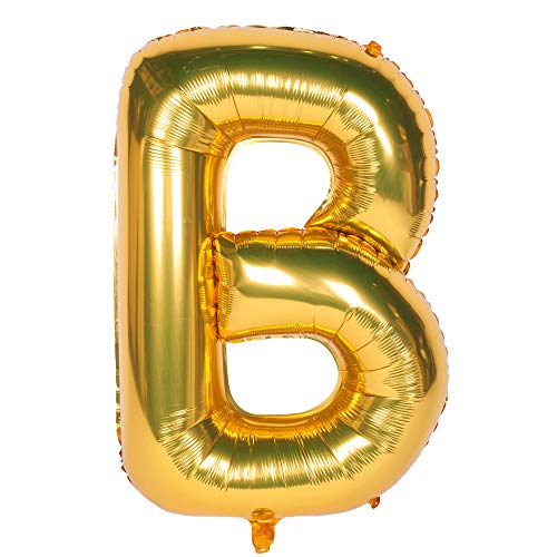 40 Inch Giant Gold Letter B Foil Balloon Birthday Party Decoration