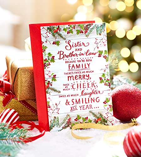 American Greetings Christmas Card for Sister and Brother-in-Law
