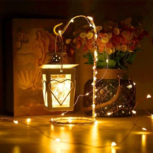 Dimmable 33Ft Waterproof Starry Fairy String Lights - Yellow, 100 LEDs