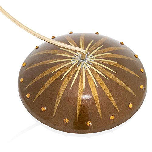 Large Ornament Display Stand Brass with Swarovski Crystals for Holiday Decor
