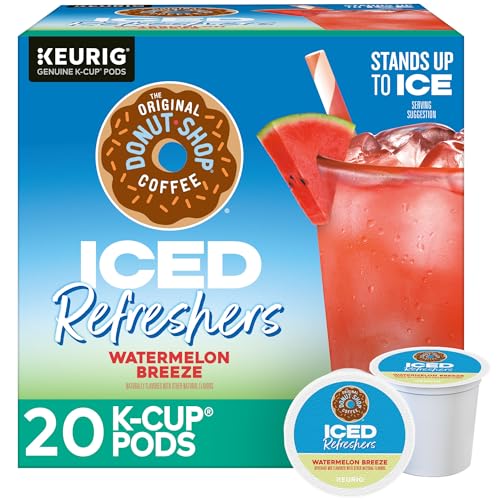 The Original Donut Shop Watermelon Breeze Iced Refreshers K-Cup Pods, 20 Count