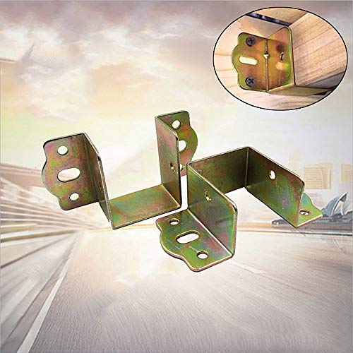 Gold Bed Rail Fittings Kit - Cast Iron Bed Frame Hardware