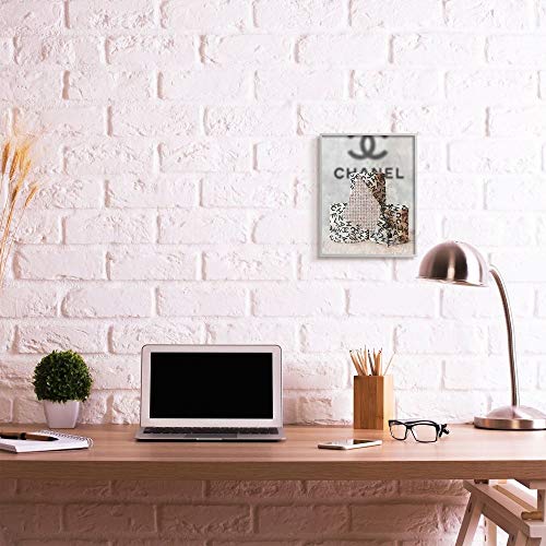 Stupell Industries Fashion Forward Toilet Paper Designer Detail Wall Art, 11 x 14, Off- White