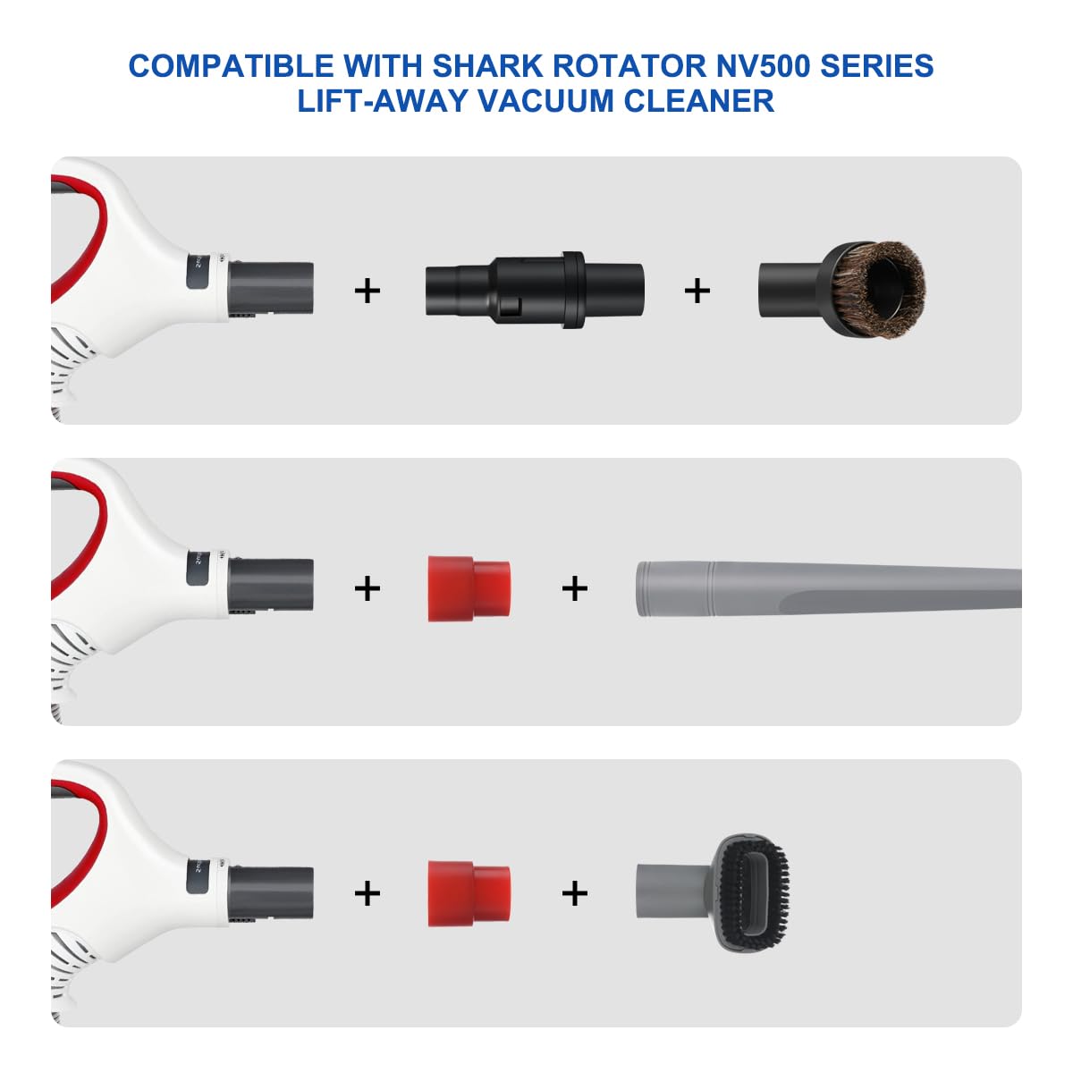 LANMU Vacuum Attachments Compatible with Shark Navigator NV350 NV351 NV352 NV356E and Rotator NV500 NV501 Series Lift-Away Upright Vacuum, Crevice Tool Vacuum Accessories & Brushes
