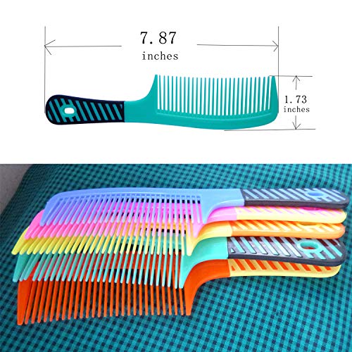 zYoung 5-Piece Hair Comb Set with Handles for Styling and Detangling