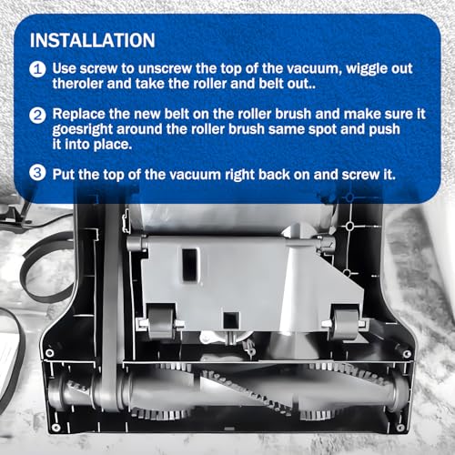 Replacement Vacuum Cleaner Belts #12675000002729 for Black & Decker, 2-Pack