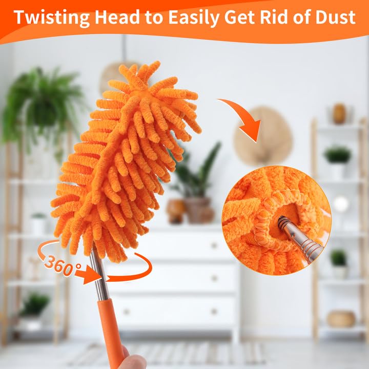 TIMIVO Mini Duster with 360° Bendable Head & Telescopic Handle