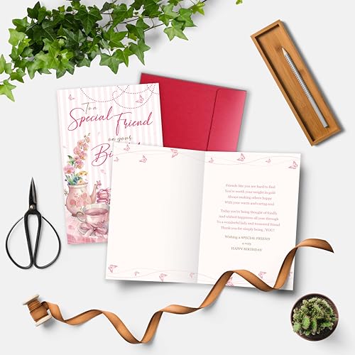 Heartfelt Birthday Card for Best Friend, Sister & Mom