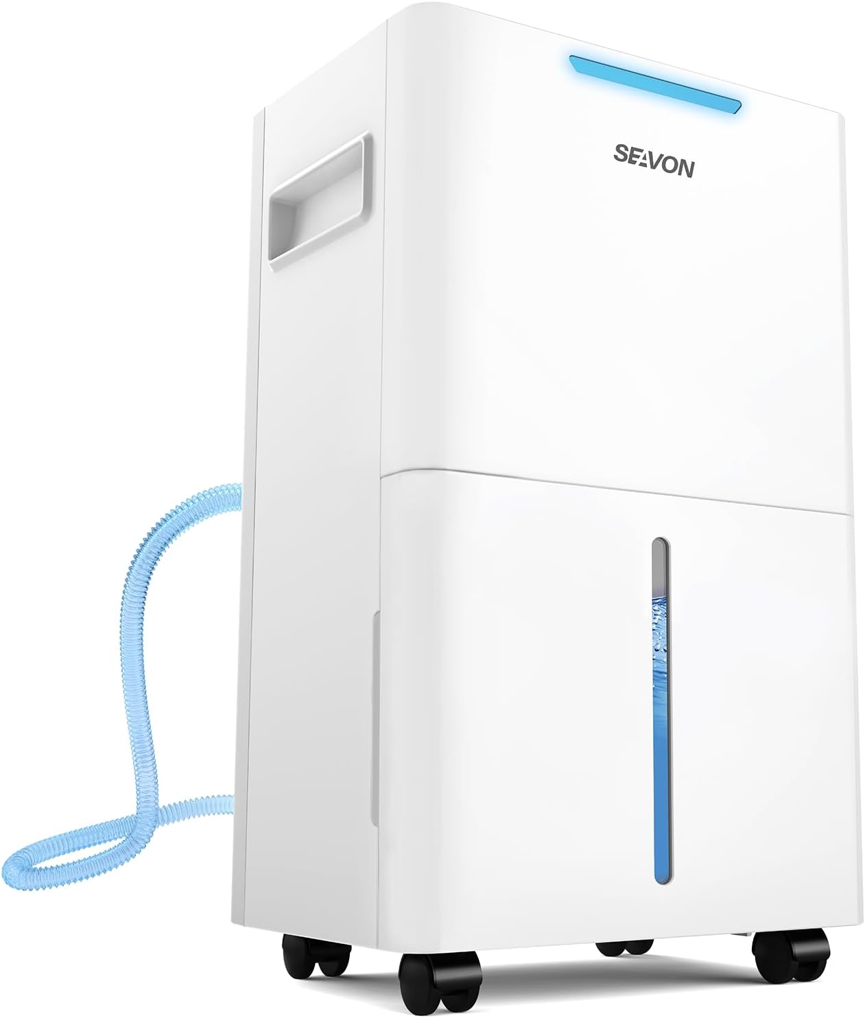 SEAVON 21 Pint Dehumidifier - Powerful Moisture Removal for Home & Large Rooms | Smart Humidity Control, 24H Timer
