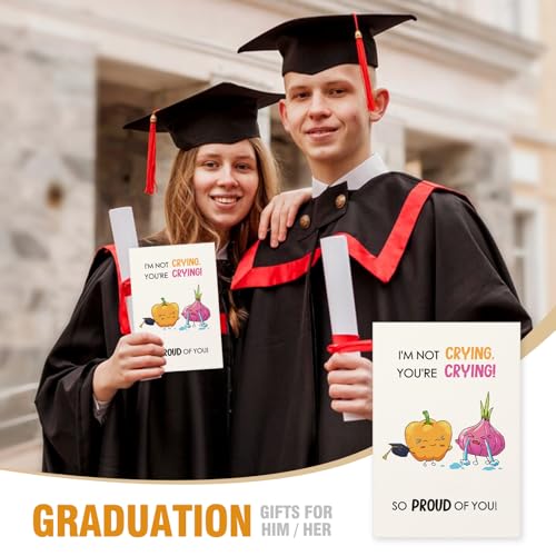 Funny Graduation Card - 'I'M NOT CRYING, YOU'RE CRYING' - 8x5