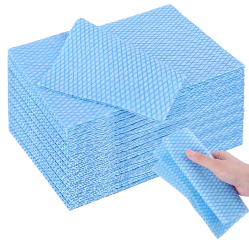74 Pack Durable Reusable Cleaning Cloths | Multi-Purpose Kitchen Wipes