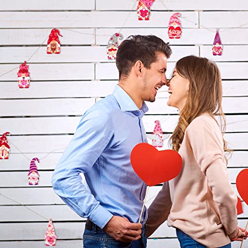 Valentine's Day Gnome Wooden Ornaments - 31-Piece Set