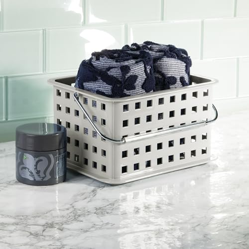 iDesign Portable Shower Caddy Set of 3 - Light Gray Storage Baskets