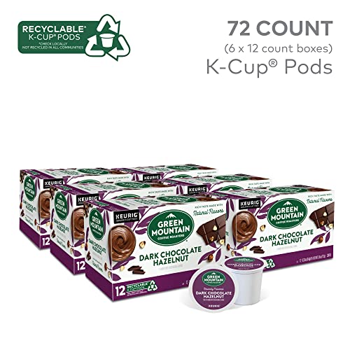 Green Mountain Dark Chocolate Hazelnut Coffee K-Cup Pods - 72 Count