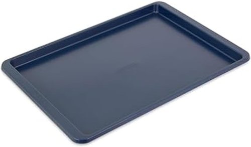 KitchenAid Nonstick Aluminized Steel Baking Sheet - 13x18in, Stylish Ink Blue Color