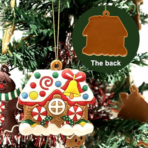 16 PCS Gingerbread Ornaments Set for Christmas Tree & Holiday Home Decor