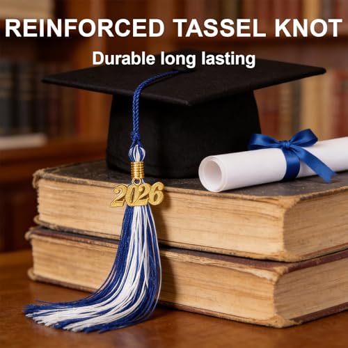 2026 Graduation Tassel with Gold Charm – Rayon Fabric for Cap