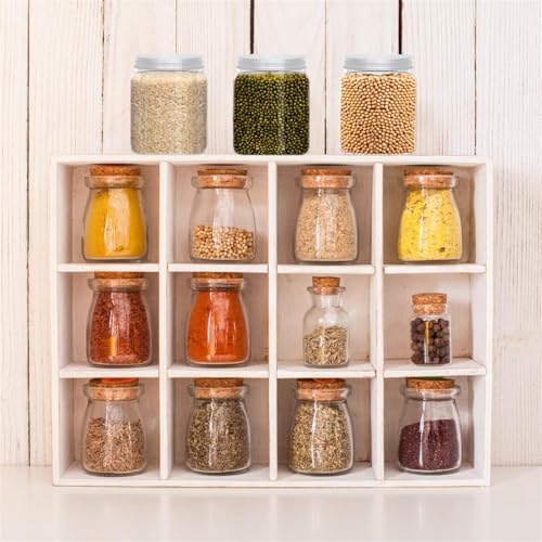 24 Oz Clear Plastic Jars - 2 Pack Refillable Food Storage Containers
