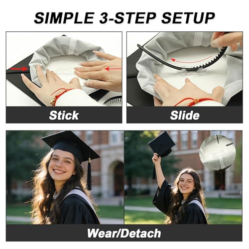 Graduation Cap Headband Insert for Snug Fit - 1 Pack