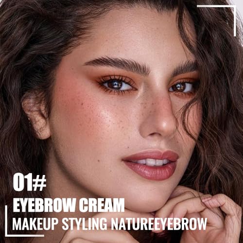 WanTuoluo 2 Pack Brow Gel & Tinted Eyebrow Mascara Waterproof Makeup