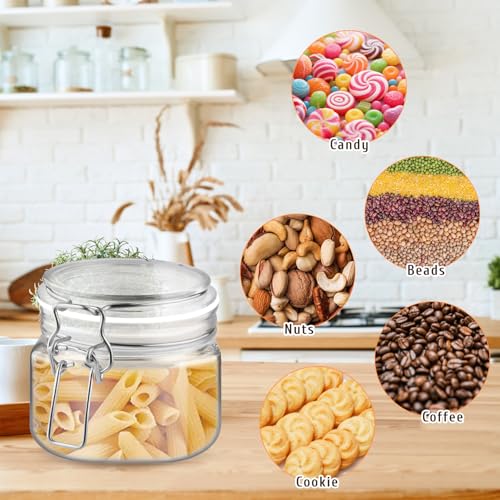 Glasstore 2-Piece Square PET Plastic Storage Jars - 13.3oz/400ml Airtight