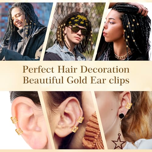 56 Pcs Gold Hair Jewelry Set for Braids & Dreadlock Accessories