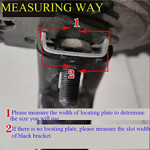 8 Pack Training Wheels Vertical Bracket for Children's Bicycle Stabiliser Support Bar Rod Locating Mount Plate Gasket 23mm+25mm Universal for Kids Bike Auxiliary Rubber Flash Mute Wheel