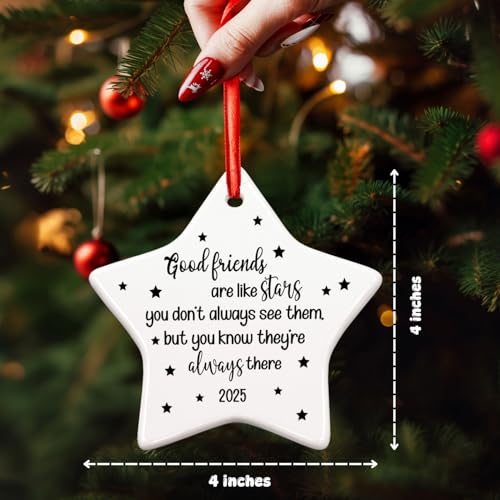 Brevnex Best Friend Ceramic Christmas Ornament Keepsake Gift