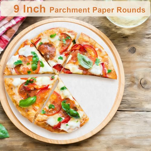 Vivinin 200PCS Non-Stick 9-Inch Parchment Paper Rounds for Baking
