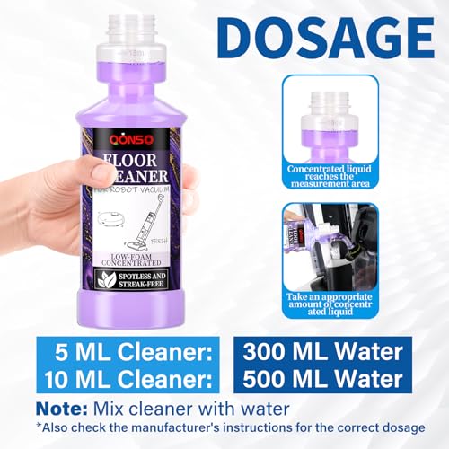 Low Foam Robot Vacuum Floor Cleaning Concentrate - 8.45 Fl Oz