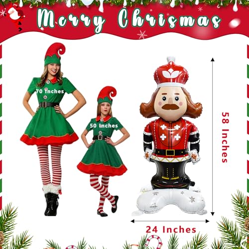Life-Sized Nutcracker Foil Balloon - 58 Inches Christmas Decoration