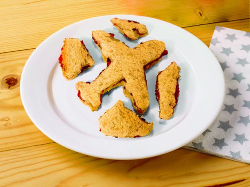 Tovolo Plane & Clouds Sandwich Cutter - Fun Lunch Shaper