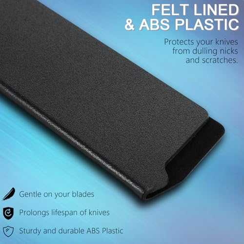 Aeaocvo 8-Inch Waterproof Knife Sheath, Black, 2 Pcs Kitchen Knife Covers
